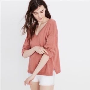 Madewell- Lightweight Double V-neck Sweater
